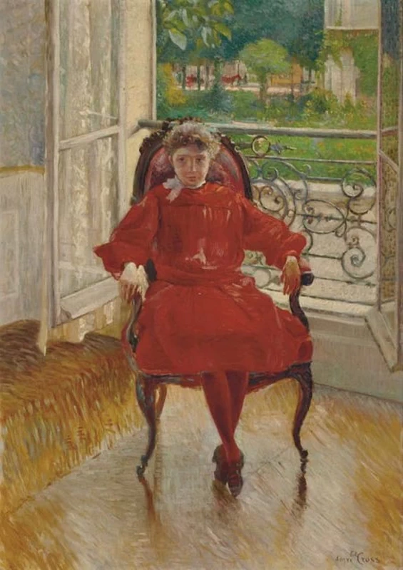 La camicetta rossa, 1885